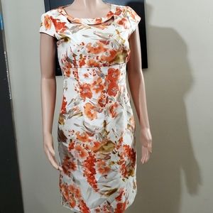 Flower Silk Dress